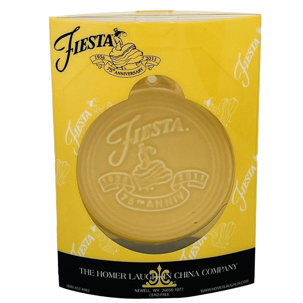 Fiesta‎ Marigold 75th Anniversary Holiday Ornament 2011 Dancing Lady Christmas